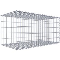 Gabiona Gabione, silbergrau, Maschenweite 5 cm x 10 cm, Spirale – silberfarben Gabiona Gabione, silbergrau, Maschenweite 5 cm x 10 cm, Spirale – silberfarben