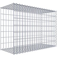 Gabiona Gabione, silbergrau, Maschenweite 5 cm x 10 cm, Spirale – silberfarben Gabiona Gabione, silbergrau, Maschenweite 5 cm x 10 cm, Spirale – silberfarben