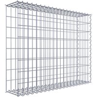 Gabiona Gabione, silbergrau, Maschenweite 5 cm x 10 cm, Spirale – silberfarben Gabiona Gabione, silbergrau, Maschenweite 5 cm x 10 cm, Spirale – silberfarben