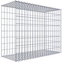 Gabiona Gabione, silbergrau, Maschenweite 5 cm x 10 cm, Spirale – silberfarben Gabiona Gabione, silbergrau, Maschenweite 5 cm x 10 cm, Spirale – silberfarben