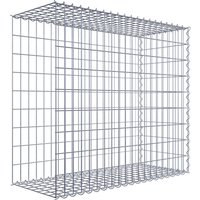 Gabiona Gabione, silbergrau, Maschenweite 5 cm x 10 cm, Spirale – silberfarben Gabiona Gabione, silbergrau, Maschenweite 5 cm x 10 cm, Spirale – silberfarben