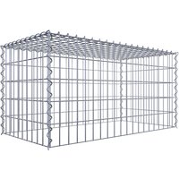 Gabiona Gabione, silbergrau, Maschenweite 5 cm x 10 cm, Spirale – silberfarben Gabiona Gabione, silbergrau, Maschenweite 5 cm x 10 cm, Spirale – silberfarben