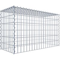 Gabiona Gabione, silbergrau, Maschenweite 5 cm x 10 cm, Spirale – silberfarben Gabiona Gabione, silbergrau, Maschenweite 5 cm x 10 cm, Spirale – silberfarben