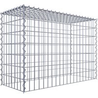 Gabiona Gabione, silbergrau, Maschenweite 5 cm x 10 cm, Spirale – silberfarben Gabiona Gabione, silbergrau, Maschenweite 5 cm x 10 cm, Spirale – silberfarben