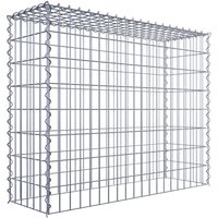 Gabiona Gabione, silbergrau, Maschenweite 5 cm x 10 cm, Spirale – silberfarben Gabiona Gabione, silbergrau, Maschenweite 5 cm x 10 cm, Spirale – silberfarben