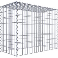 Gabiona Gabione, silbergrau, Maschenweite 5 cm x 10 cm, Spirale – silberfarben Gabiona Gabione, silbergrau, Maschenweite 5 cm x 10 cm, Spirale – silberfarben