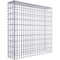 Gabiona Gabione, silbergrau, Maschenweite 5 cm x 10 cm, Spirale – silberfarben Gabiona Gabione, silbergrau, Maschenweite 5 cm x 10 cm, Spirale – silberfarben