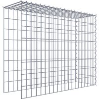 Gabiona Gabione, silbergrau, Maschenweite 5 cm x 10 cm, Spirale – silberfarben Gabiona Gabione, silbergrau, Maschenweite 5 cm x 10 cm, Spirale – silberfarben