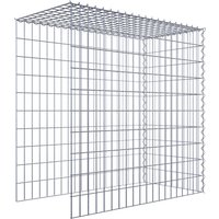 Gabiona Gabione, silbergrau, Maschenweite 5 cm x 10 cm, Spirale – silberfarben Gabiona Gabione, silbergrau, Maschenweite 5 cm x 10 cm, Spirale – silberfarben