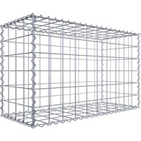 Gabiona Gabione, silbergrau, Maschenweite 10 cm x 10 cm, Spirale – silberfarben Gabiona Gabione, silbergrau, Maschenweite 10 cm x 10 cm, Spirale – silberfarben