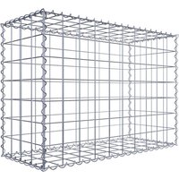 Gabiona Gabione, silbergrau, Maschenweite 10 cm x 10 cm, Spirale – silberfarben Gabiona Gabione, silbergrau, Maschenweite 10 cm x 10 cm, Spirale – silberfarben