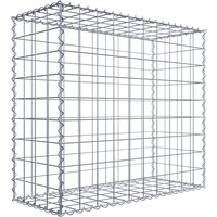 Gabiona Gabione, silbergrau, Maschenweite 10 cm x 10 cm, Spirale – silberfarben Gabiona Gabione, silbergrau, Maschenweite 10 cm x 10 cm, Spirale – silberfarben