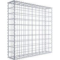 Gabiona Gabione, silbergrau, Maschenweite 10 cm x 10 cm, Spirale – silberfarben Gabiona Gabione, silbergrau, Maschenweite 10 cm x 10 cm, Spirale – silberfarben