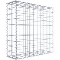 Gabiona Gabione, silbergrau, Maschenweite 10 cm x 10 cm, Spirale – silberfarben Gabiona Gabione, silbergrau, Maschenweite 10 cm x 10 cm, Spirale – silberfarben