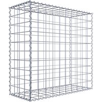 Gabiona Gabione, silbergrau, Maschenweite 10 cm x 10 cm, Spirale – silberfarben Gabiona Gabione, silbergrau, Maschenweite 10 cm x 10 cm, Spirale – silberfarben