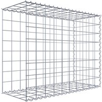 Gabiona Gabione, silbergrau, Maschenweite 10 cm x 10 cm, Spirale – silberfarben Gabiona Gabione, silbergrau, Maschenweite 10 cm x 10 cm, Spirale – silberfarben