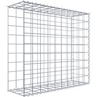 Gabiona Gabione, silbergrau, Maschenweite 10 cm x 10 cm, Spirale – silberfarben Gabiona Gabione, silbergrau, Maschenweite 10 cm x 10 cm, Spirale – silberfarben