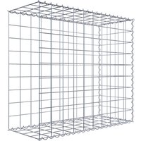 Gabiona Gabione, silbergrau, Maschenweite 10 cm x 10 cm, Spirale – silberfarben Gabiona Gabione, silbergrau, Maschenweite 10 cm x 10 cm, Spirale – silberfarben