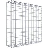 Gabiona Gabione, silbergrau, Maschenweite 10 cm x 10 cm, Spirale – silberfarben Gabiona Gabione, silbergrau, Maschenweite 10 cm x 10 cm, Spirale – silberfarben