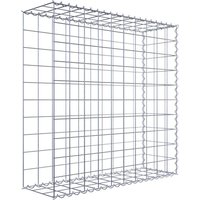 Gabiona Gabione, silbergrau, Maschenweite 10 cm x 10 cm, Spirale – silberfarben Gabiona Gabione, silbergrau, Maschenweite 10 cm x 10 cm, Spirale – silberfarben