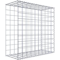 Gabiona Gabione, silbergrau, Maschenweite 10 cm x 10 cm, Spirale – silberfarben Gabiona Gabione, silbergrau, Maschenweite 10 cm x 10 cm, Spirale – silberfarben