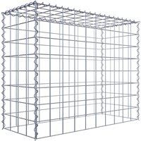 Gabiona Gabione, silbergrau, Maschenweite 10 cm x 10 cm, Spirale – silberfarben Gabiona Gabione, silbergrau, Maschenweite 10 cm x 10 cm, Spirale – silberfarben