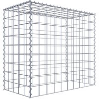 Gabiona Gabione, silbergrau, Maschenweite 10 cm x 10 cm, Spirale – silberfarben Gabiona Gabione, silbergrau, Maschenweite 10 cm x 10 cm, Spirale – silberfarben