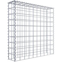 Gabiona Gabione, silbergrau, Maschenweite 10 cm x 10 cm, Spirale – silberfarben Gabiona Gabione, silbergrau, Maschenweite 10 cm x 10 cm, Spirale – silberfarben