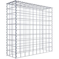 Gabiona Gabione, silbergrau, Maschenweite 10 cm x 10 cm, Spirale – silberfarben Gabiona Gabione, silbergrau, Maschenweite 10 cm x 10 cm, Spirale – silberfarben