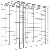 Gabiona Gabione, silbergrau, Maschenweite 10 cm x 10 cm, Spirale – silberfarben Gabiona Gabione, silbergrau, Maschenweite 10 cm x 10 cm, Spirale – silberfarben