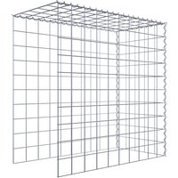 Gabiona Gabione, silbergrau, Maschenweite 10 cm x 10 cm, Spirale – silberfarben Gabiona Gabione, silbergrau, Maschenweite 10 cm x 10 cm, Spirale – silberfarben