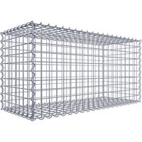 Gabiona Spiralgabione, LxHxT: 100 x 50 x 40 cm – silberfarben Gabiona Spiralgabione, LxHxT: 100 x 50 x 40 cm – silberfarben