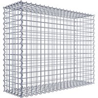 Gabiona Spiralgabione, LxHxT: 100 x 80 x 30 cm – silberfarben Gabiona Spiralgabione, LxHxT: 100 x 80 x 30 cm – silberfarben