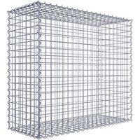 Gabiona Spiralgabione, LxHxT: 100 x 90 x 40 cm – silberfarben Gabiona Spiralgabione, LxHxT: 100 x 90 x 40 cm – silberfarben