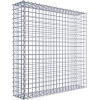 Gabiona Spiralgabione, LxHxT: 100 x 100 x 20 cm – silberfarben Gabiona Spiralgabione, LxHxT: 100 x 100 x 20 cm – silberfarben