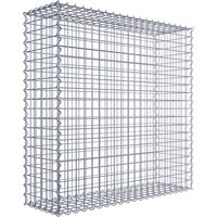 Gabiona Spiralgabione, LxHxT: 100 x 100 x 30 cm – silberfarben Gabiona Spiralgabione, LxHxT: 100 x 100 x 30 cm – silberfarben