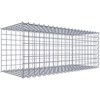 Gabiona Gabione, silbergrau, Maschenweite 5 cm x 5 cm, Spirale – silberfarben Gabiona Gabione, silbergrau, Maschenweite 5 cm x 5 cm, Spirale – silberfarben