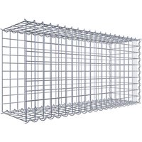 Gabiona Gabione, silbergrau, Maschenweite 5 cm x 5 cm, Spirale – silberfarben Gabiona Gabione, silbergrau, Maschenweite 5 cm x 5 cm, Spirale – silberfarben