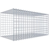 Gabiona Gabione, silbergrau, Maschenweite 5 cm x 5 cm, Spirale – silberfarben Gabiona Gabione, silbergrau, Maschenweite 5 cm x 5 cm, Spirale – silberfarben