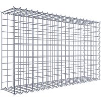 Gabiona Gabione, silbergrau, Maschenweite 5 cm x 5 cm, Spirale – silberfarben Gabiona Gabione, silbergrau, Maschenweite 5 cm x 5 cm, Spirale – silberfarben