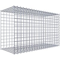 Gabiona Gabione, silbergrau, Maschenweite 5 cm x 5 cm, Spirale – silberfarben Gabiona Gabione, silbergrau, Maschenweite 5 cm x 5 cm, Spirale – silberfarben