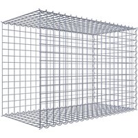 Gabiona Gabione, silbergrau, Maschenweite 5 cm x 5 cm, Spirale – silberfarben Gabiona Gabione, silbergrau, Maschenweite 5 cm x 5 cm, Spirale – silberfarben