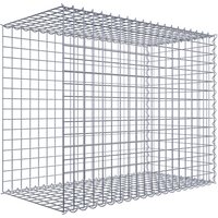 Gabiona Gabione, silbergrau, Maschenweite 5 cm x 5 cm, Spirale – silberfarben Gabiona Gabione, silbergrau, Maschenweite 5 cm x 5 cm, Spirale – silberfarben