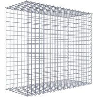 Gabiona Gabione, silbergrau, Maschenweite 5 cm x 5 cm, Spirale – silberfarben Gabiona Gabione, silbergrau, Maschenweite 5 cm x 5 cm, Spirale – silberfarben