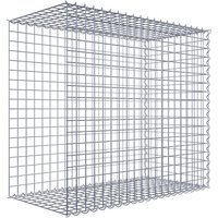 Gabiona Gabione, silbergrau, Maschenweite 5 cm x 5 cm, Spirale – silberfarben Gabiona Gabione, silbergrau, Maschenweite 5 cm x 5 cm, Spirale – silberfarben