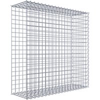 Gabiona Gabione, silbergrau, Maschenweite 5 cm x 5 cm, Spirale – silberfarben Gabiona Gabione, silbergrau, Maschenweite 5 cm x 5 cm, Spirale – silberfarben