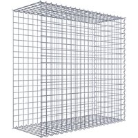 Gabiona Gabione, silbergrau, Maschenweite 5 cm x 5 cm, Spirale – silberfarben Gabiona Gabione, silbergrau, Maschenweite 5 cm x 5 cm, Spirale – silberfarben