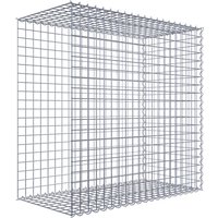 Gabiona Gabione, silbergrau, Maschenweite 5 cm x 5 cm, Spirale – silberfarben Gabiona Gabione, silbergrau, Maschenweite 5 cm x 5 cm, Spirale – silberfarben