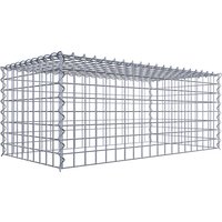 Gabiona Gabione, silbergrau, Maschenweite 5 cm x 5 cm, Spirale – silberfarben Gabiona Gabione, silbergrau, Maschenweite 5 cm x 5 cm, Spirale – silberfarben