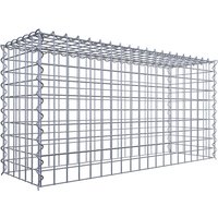 Gabiona Gabione, silbergrau, Maschenweite 5 cm x 5 cm, Spirale – silberfarben Gabiona Gabione, silbergrau, Maschenweite 5 cm x 5 cm, Spirale – silberfarben